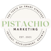 Pink Blue and Black Retro Vibe Marketing Agency Logo (1)